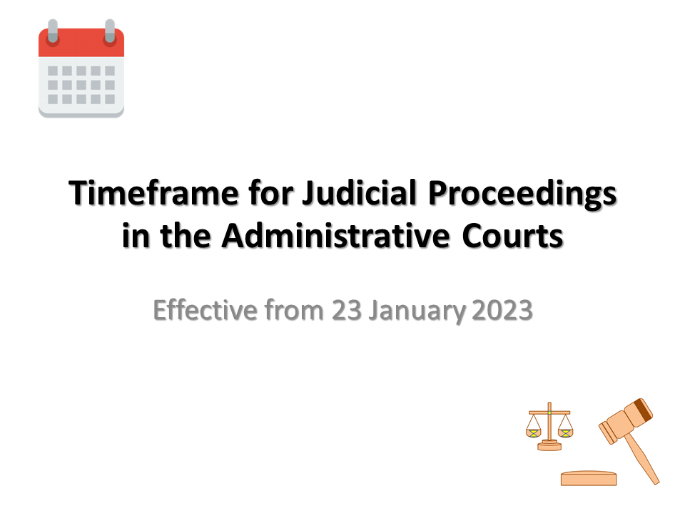 Timeframe for Judicial Proceedings in the Administrative Courts