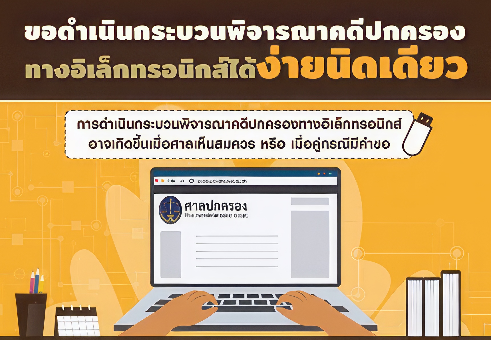 การเข้าร่วมการดำเนินกระบวนพิจารณาคดีปกครอง โดยวิธีการทางอิเล็กทรอนิกส์ หรือระบบการประชุมทางจอภาพ